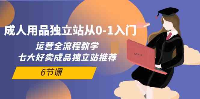 成人用品独立站从0-1入门，运营全流程教学，七大好卖成品独立站推荐（6节课）-简创网