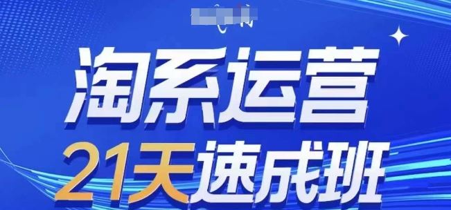 淘系运营21天速成班(更新24年6月)，0基础轻松搞定淘系运营，不做假把式-简创网