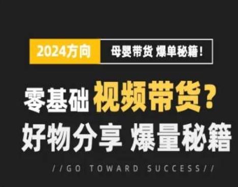 短视频母婴赛道实操流量训练营，零基础视频带货，好物分享，爆量秘籍-简创网