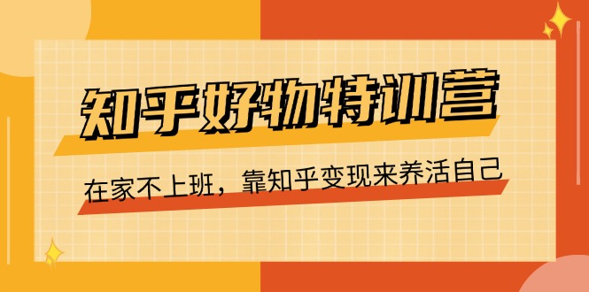 （11369期）知乎好物特训营，在家不上班，靠知乎变现来养活自己（16节）-创客商