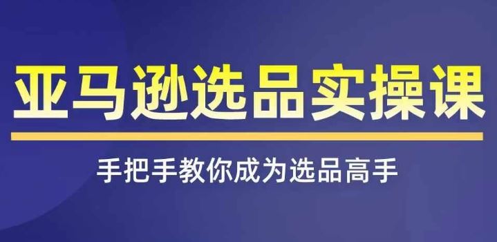 亚马逊选品实操课程，快速掌握亚马逊选品的技巧，覆盖亚马逊选品所有渠道-创客商