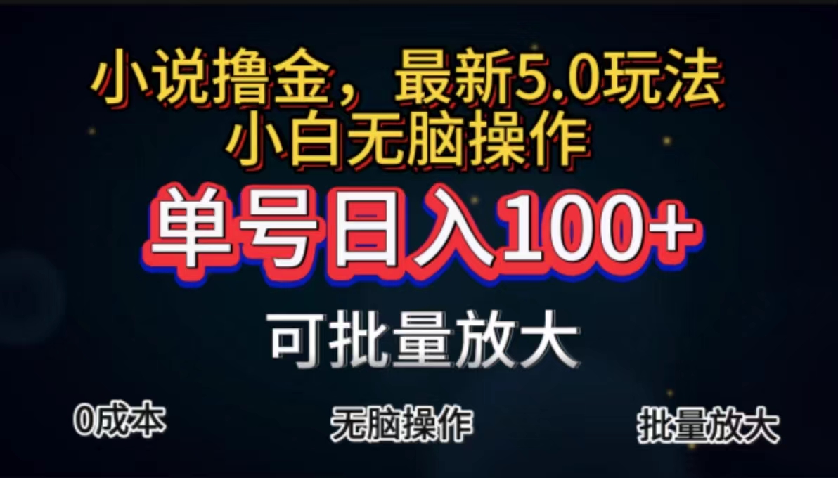 （11651期）全自动小说撸金，单号日入100+小白轻松上手，无脑操作-简创网