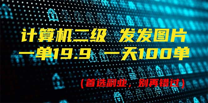 （11715期）计算机二级，一单19.9 一天能出100单，每天只需发发图片（附518G资料）-简创网