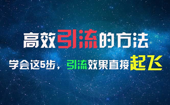 （11776期）高效引流的方法，可以帮助你日引300+创业粉，一年轻松收入30万，比打工强-创客商