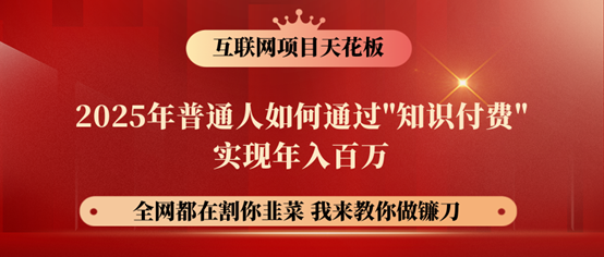 镰刀训练营超级IP合伙人，25年普通人如何通过“知识付费”年入百万！-创客商