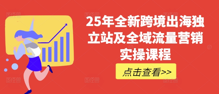 25年全新跨境出海独立站及全域流量营销实操课程，跨境电商独立站TIKTOK全域营销普货特货玩法大全-创客商