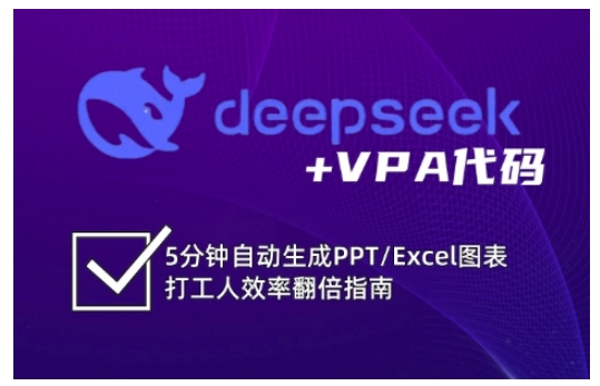 deepseek+VPA代码，5分钟自动生成PPT/Excel图表打工人效率翻倍指南-简创网