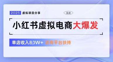 小红书虚拟电商项目，平台大力免费流量扶持，低门槛1拖3玩法-赚客网赚