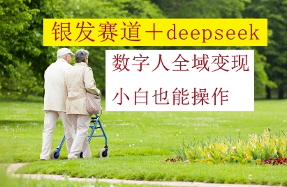 银发赛道+deepseek数字人全域变现，小白也能操作-赚客网赚