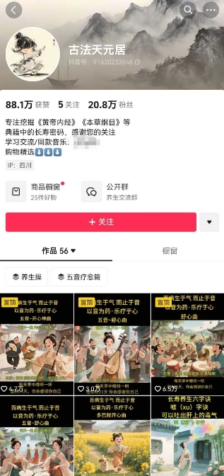 古法五音养生教程,五音疗愈的视频的制作方法,2-4小时就能学会,作者10天涨粉10W-赚客网赚