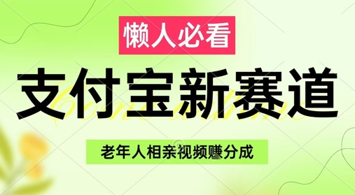 支付宝新赛道，利用老年人相亲视频，挣分成收益，轻松月入过W，操作简单-赚客网赚