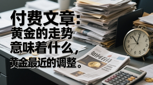 付费文章：黄金的走势意味着什么，如何看待黄金最近的调整-赚客网赚