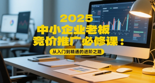 2025中小企业老板竞价推广必修课：从入门到精通的进阶之路-赚客网赚