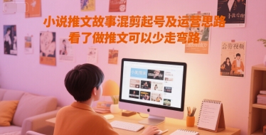 小说推文故事混剪起号及运营思路，看了做推文可以少走弯路-赚客网赚
