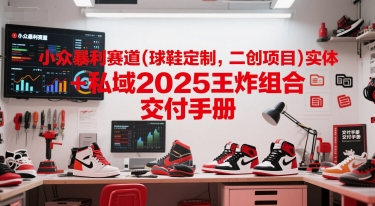小众暴利赛道(球鞋定制，二创项目)实体+私域2025王炸组合  交付手册-赚客网赚