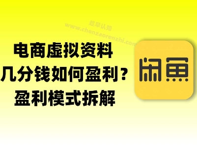 揭秘虚拟电商1分钱资料与卡券是如何获得收益的(详细拆解)-赚客网赚