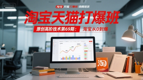淘宝天猫打爆班原创高阶技术第69期：淘宝从0到爆-赚客网赚