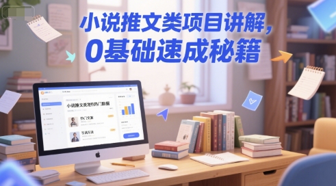 小说推文类项目讲解，0 基础速成秘籍-赚客网赚