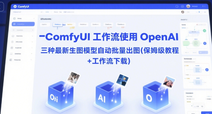ComfyUI 工作流使用 OpenAI 三种最新生图模型自动批量出图(保姆级教程+工作流下载)-赚客网赚