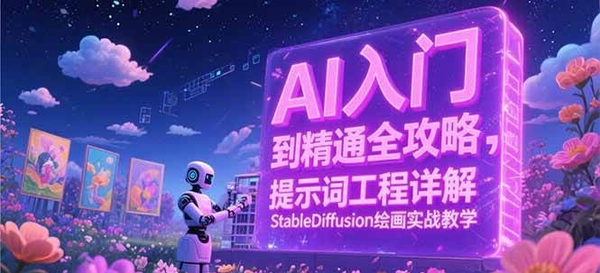 AI入门到精通全攻略，提示词工程详解，StableDiffusion绘画实战教学-赚客网赚