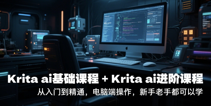 krita ai基础课程+Krita ai进阶课程，从入门到精通，电脑端操作，新手老手都可以学-赚客网赚
