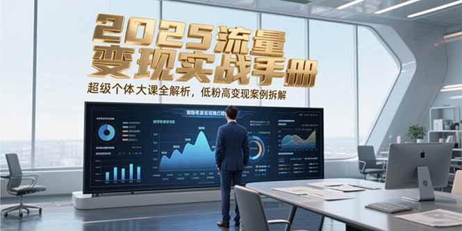 2025流量变现实战手册，超级个体大课全解析，低粉高变现案例拆解-赚客网赚