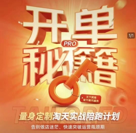 淘宝开单秘籍PRO，量身定制淘天实战陪跑计划，告别做店迷茫、快速突破运营瓶颈期（更新6月）-赚客网赚