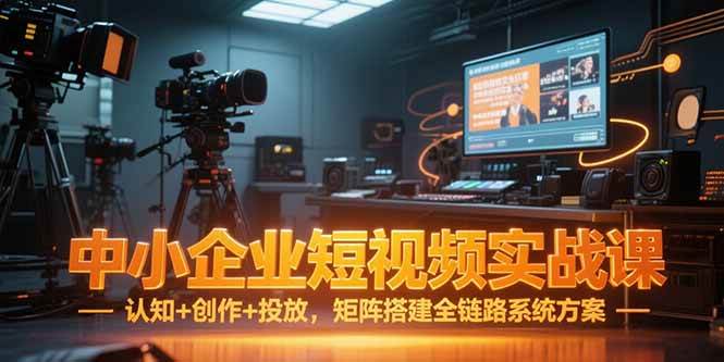 （15249期）中小企业短视频实战课，认知+创作+投放，矩阵搭建全链路系统方案-赚客网赚