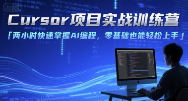 Cursor项目实战训练营，两小时快速掌握AI编程，零基础也能轻松上手-赚客网赚