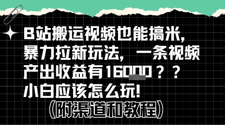 b站掘金计划？搬运视频也能挣拉新的收益，小白应该怎么玩！-赚客网赚