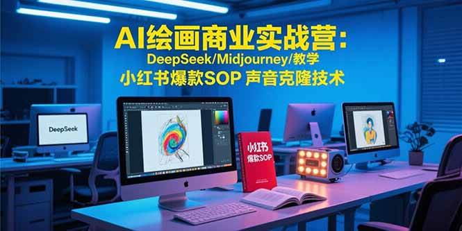 （15460期）AI绘画商业实战营：DeepSeek/Midjourney/教学 小红书爆款SOP 声音克隆技术-赚客网赚