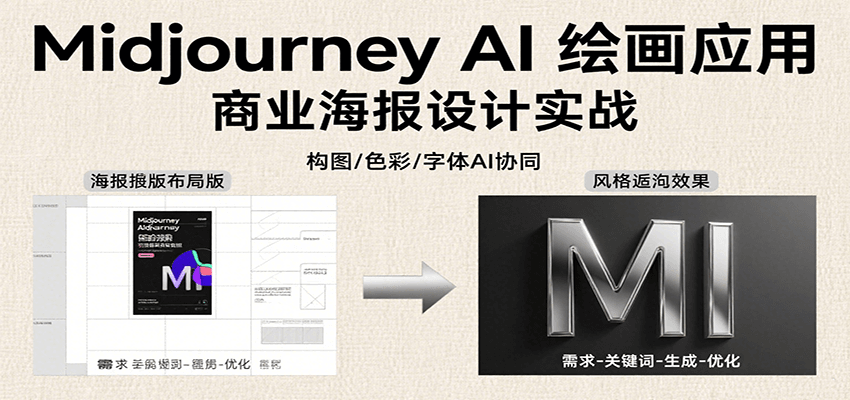 Midjourney AI绘画应用，关键词指令解析、漫画头像制作、海报设计、3D人物生成等-赚客网赚