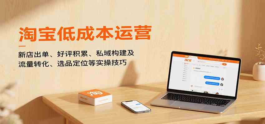 淘宝低成本运营,新店出单、好评积累、私域构建及流量转化、选品定位等实操技巧-赚客网赚
