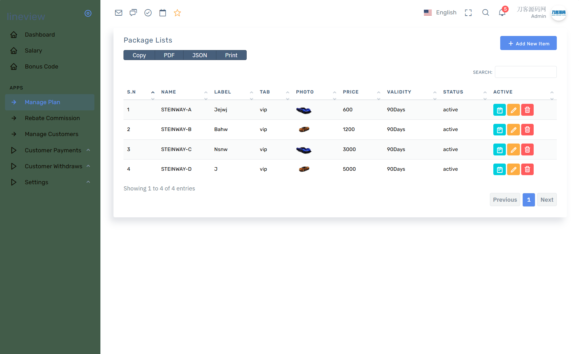 lineview海外汽车投资理财源码/前端html+后端PHP-赚客网赚