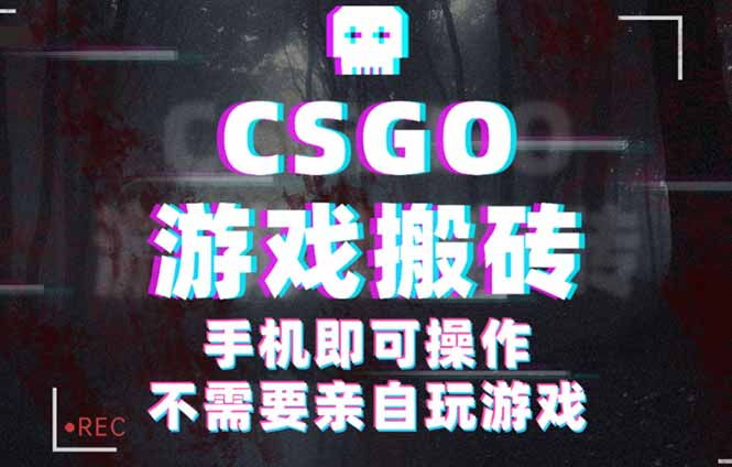 CSGO游戏挂机捡漏，单日扫货500+，年底小高峰上车可吃肉，手机即可操作…-赚客网赚