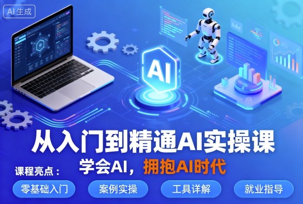 从入门到精通AI实操课，学会AI，拥抱AI时代-赚客网赚