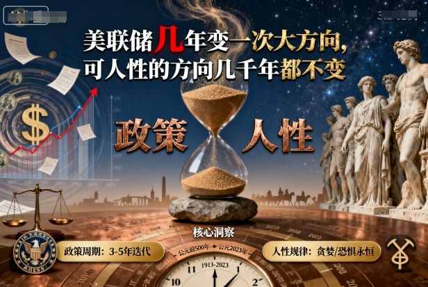 付费文章：美联储几年变一次大方向，可人性的方向几千年都不变-赚客网赚