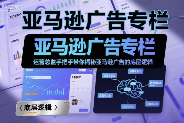 亚马逊广告专栏：运营总监手把手带你揭秘亚马逊广告的底层逻辑-赚客网赚