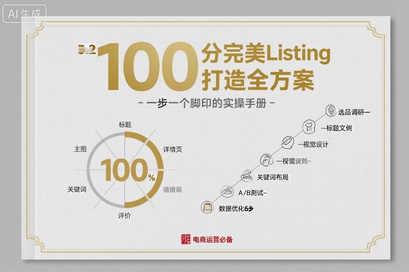 100分完美Listing打造全方案，想要完美listing必须是需要一步一个脚印的-赚客网赚