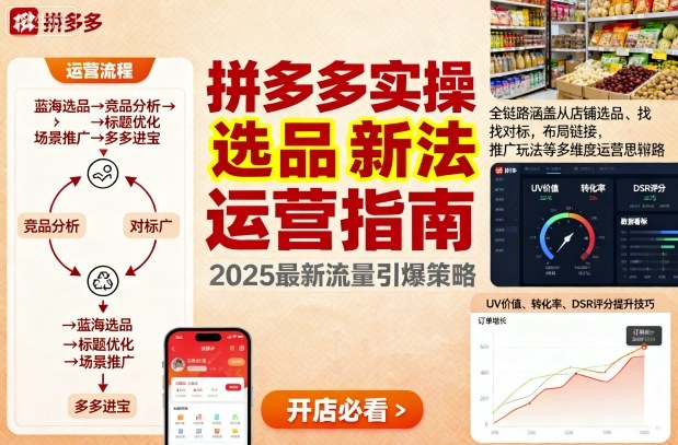 王校长9月12拼多多实操新玩法，全链路涵盖从店铺选品、找对标，布局链接，推广玩法等多维度运营思路-赚客网赚