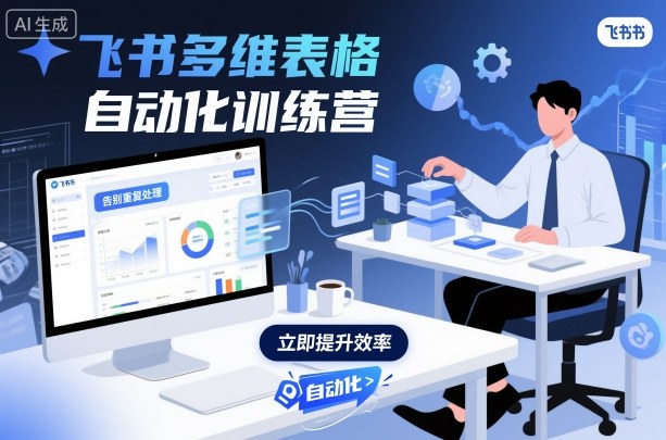 飞书多维表格自动化训练营，手把手教你告别重复处理，用多维表格开启高效办公新模式-赚客网赚