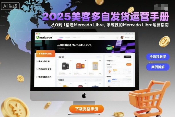 2025美客多自发货运营手册：从0到1精通Mercado Libre，系统性的Mercado Libre运营指南-赚客网赚