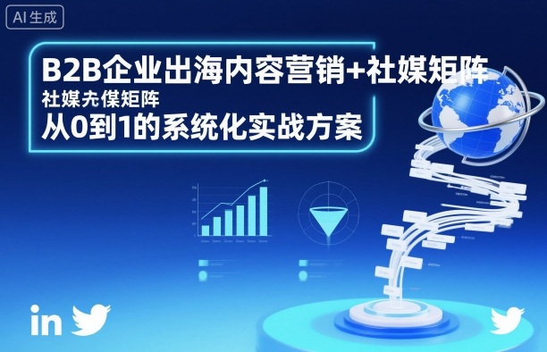 B2B企业出海内容营销+社媒矩阵，从0到1的系统化实战方案-赚客网赚