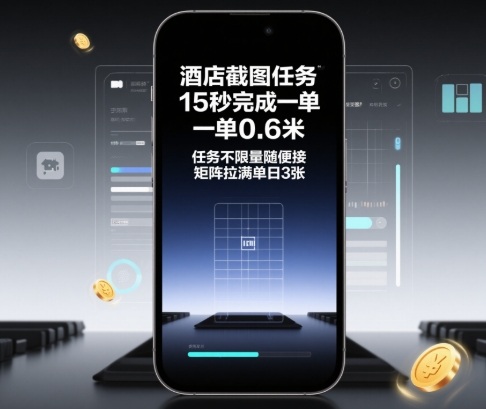 酒店截图任务，15秒完成一单，一单0.6米，任务不限量随便接，矩阵拉满单日3张【揭秘】-赚客网赚