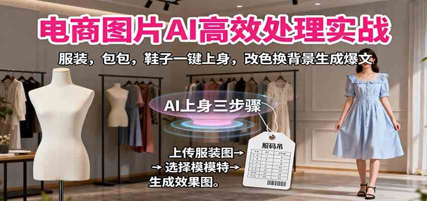 电商图片AI高效处理实战，服装，包包，鞋子一键上身，改色换背景生成爆文-赚客网赚