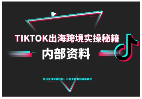 TikTok跨境电商0-1搭建运营，TK出海跨境实操秘籍（10月更新）-赚客网赚