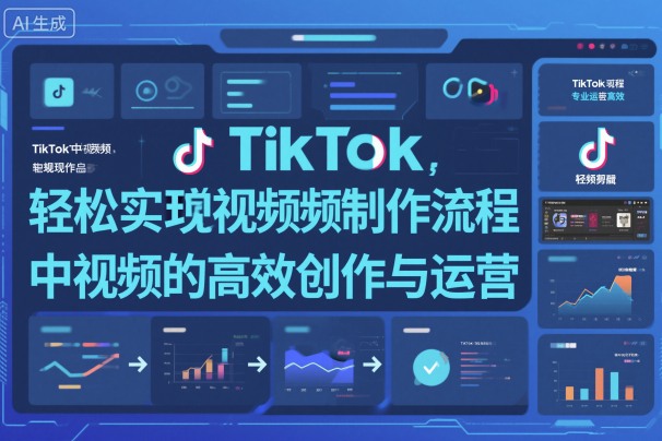 TikTok中视频制做流程，轻松实现Tk中视频的高效创作与运营-赚客网赚