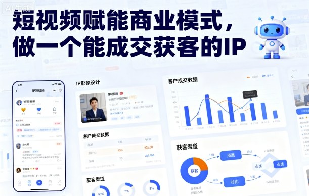 短视频赋能商业模式，做一个能成交获客的IP（更新）-赚客网赚