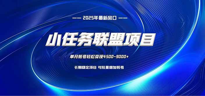 （16521期）小任务联盟项目：一台电脑每天只需10分钟，轻松简单稳定-赚客网赚