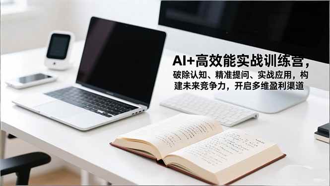 （16635期）AI+高效能实战训练营，破除认知、精准提问、实战应用，构建未来竞争力，开启多维盈利渠道-赚客网赚